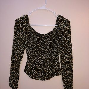 Long sleeve, off the shoulder blouse